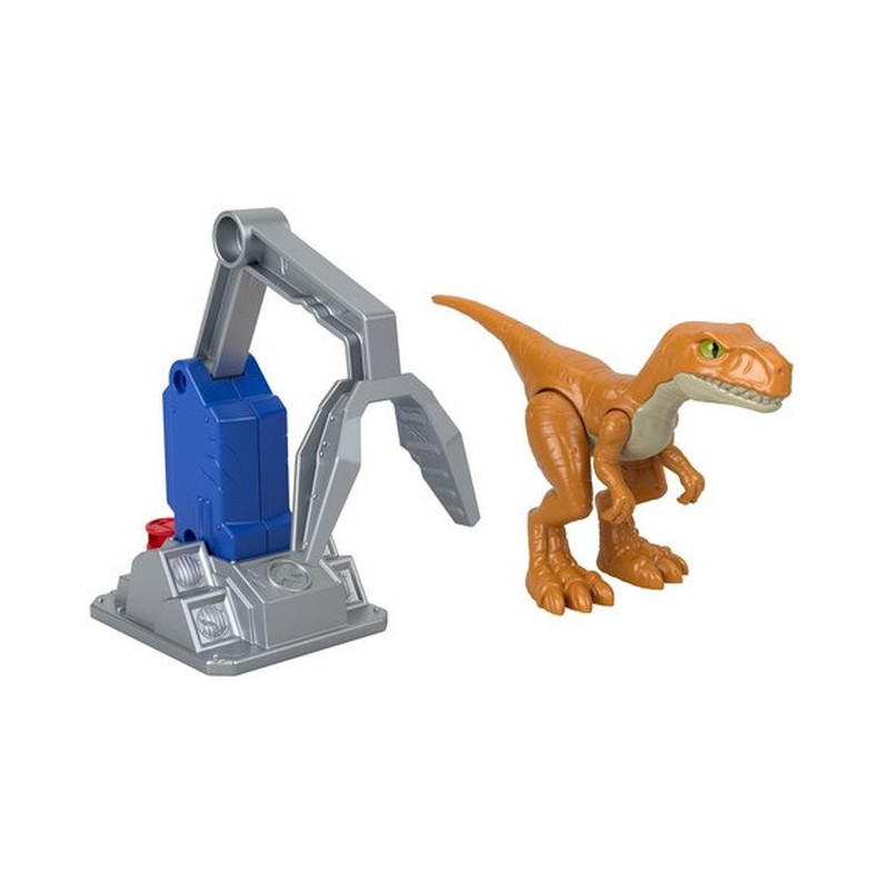 Fisher Price Imaginext-Jurassic World 3 Δεινόσαυρος Με Φίμωτρο-3 Σχέδια (GVV67)