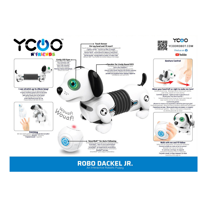 Silverlit Ycoo Robo Dackel Junior Τηλεκατευθυνόμενο Ρομπότ Σκυλάκι Για 5+ Χρονών(7530-88578)