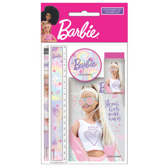 Gim Σχολικό Σετ+ Μπλοκ Barbie (349-71755)