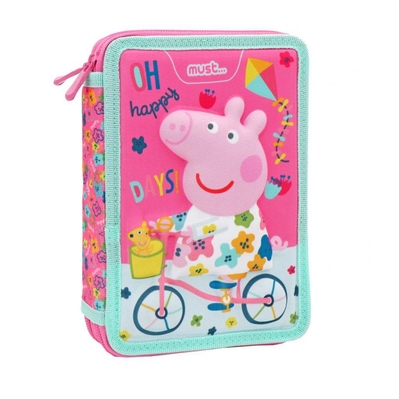 Κασετίνα Διπλή Γεμάτη 15X5X21 Peppa Pig Happy Days (000482702)