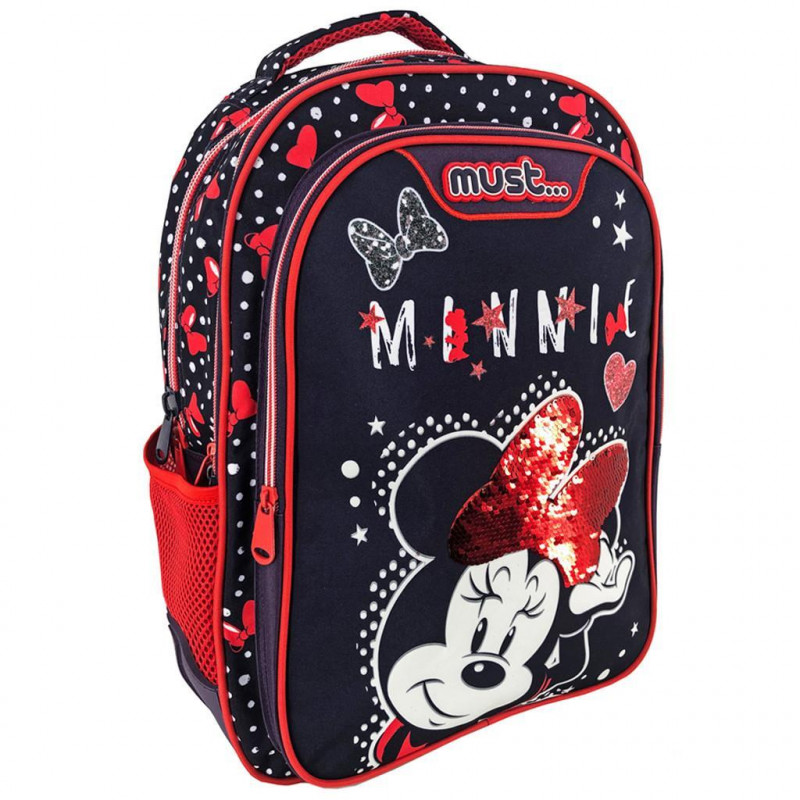 Τσάντα Πλάτης Δημοτικού 32X18X43 3Θηκες Minnie Cute Is A Lifestyle (000562943)