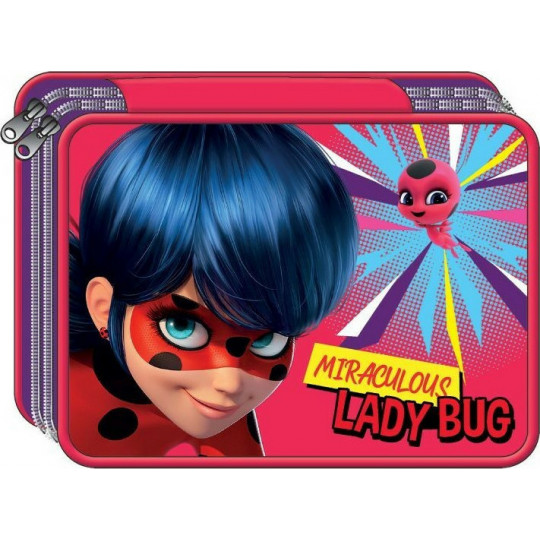 Gim Κασετίνα Διπλή Ladybug Girl Power (346-05100)