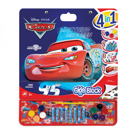 Cars 4 In 1 Σετ Ζωγραφικής (1023-62738)