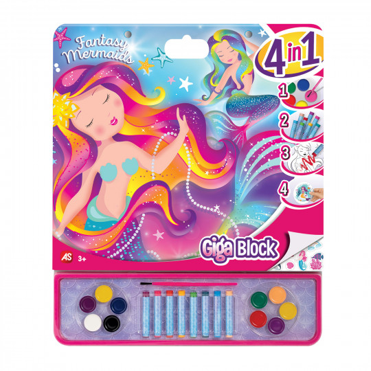 Giga Block Drawing Set Disney Fantasy Mermaids 4 In 1 (1023-62741)