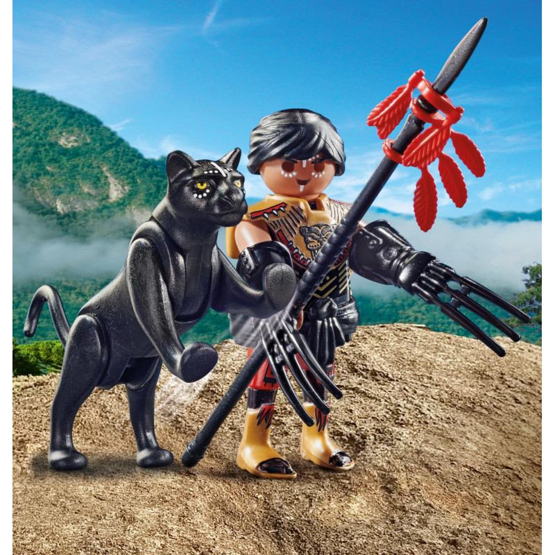 Playmobil Πολεμιστής με μαύρο πάνθηρα(70878)