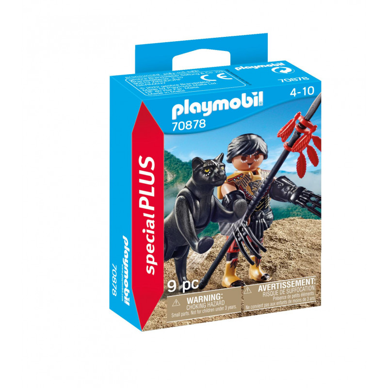 Playmobil Πολεμιστής με μαύρο πάνθηρα(70878)