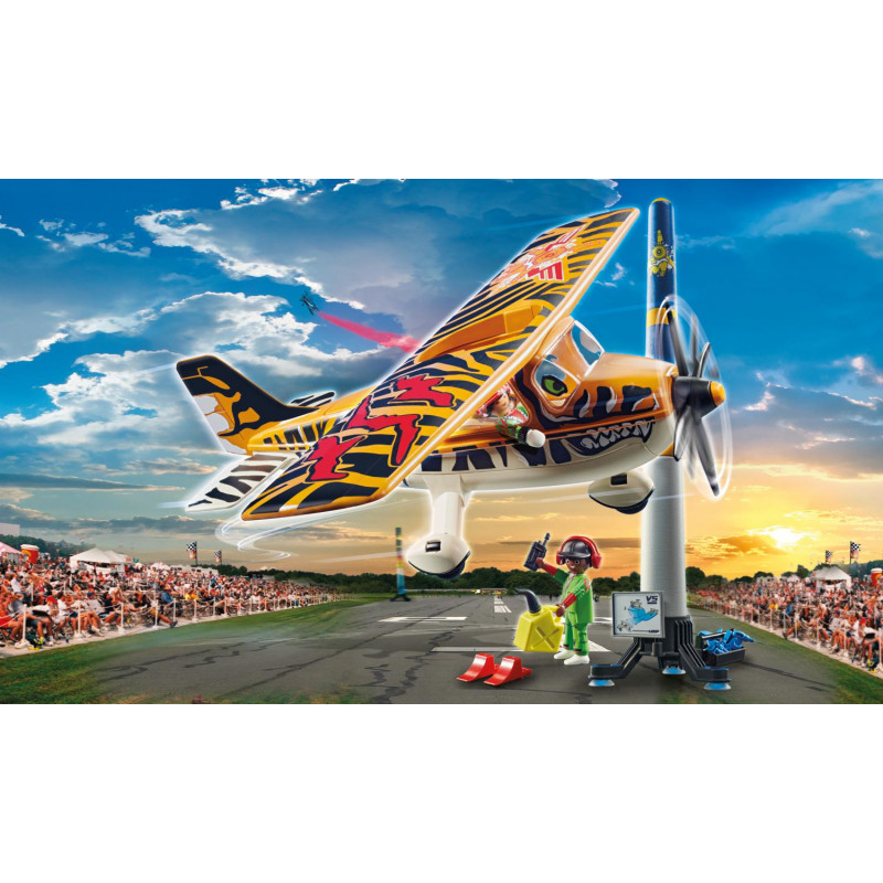 Playmobil Air Stunt Show Tiger Propeller Plane(70902)