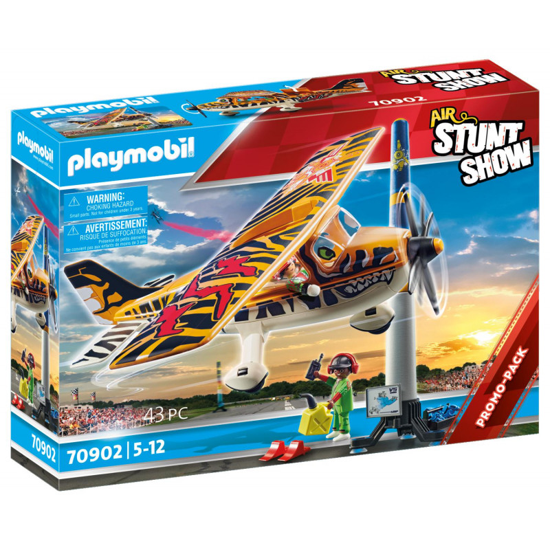 Playmobil Air Stunt Show Tiger Propeller Plane(70902)