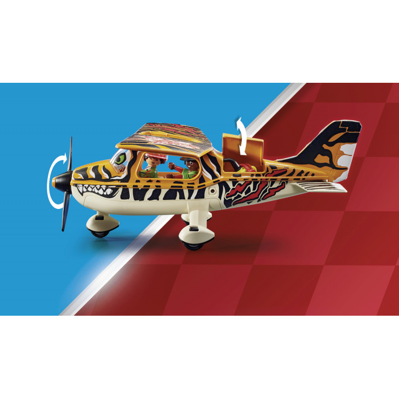 Playmobil Air Stunt Show Tiger Propeller Plane(70902)