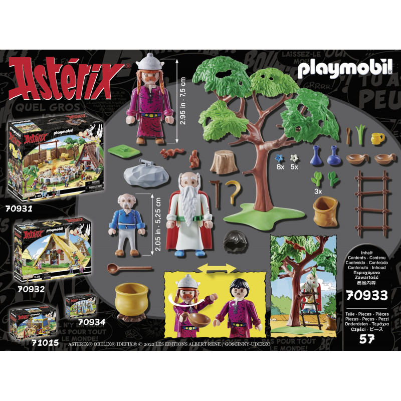 Playmobil Asterix : Getafix with the caldron of Magic Potion(70933)