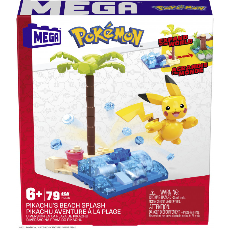 F.P.Mega Bloks Pokemon-Adventure Builder Φιγούρα-2 Σχέδια (HDL75)