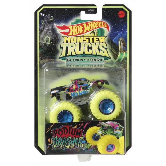 Hot Wheels Οχηματα Monster Trucks Glow-In-The-Dark (HCB50)