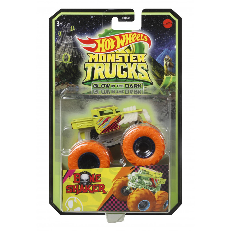 Hot Wheels Οχηματα Monster Trucks Glow-In-The-Dark (HCB50)