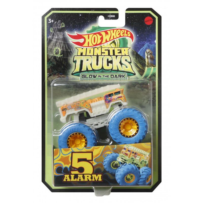 Hot Wheels Οχηματα Monster Trucks Glow-In-The-Dark (HCB50)