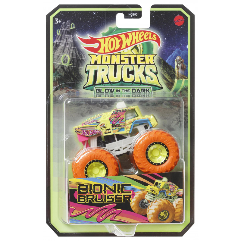 Hot Wheels Οχηματα Monster Trucks Glow-In-The-Dark (HCB50)