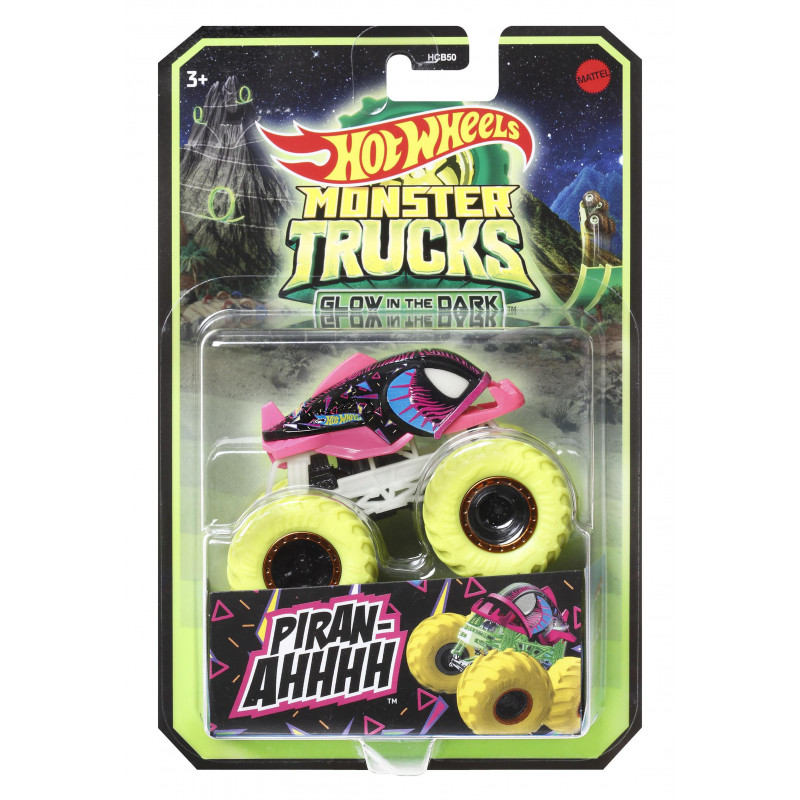 Hot Wheels Οχηματα Monster Trucks Glow-In-The-Dark (HCB50)