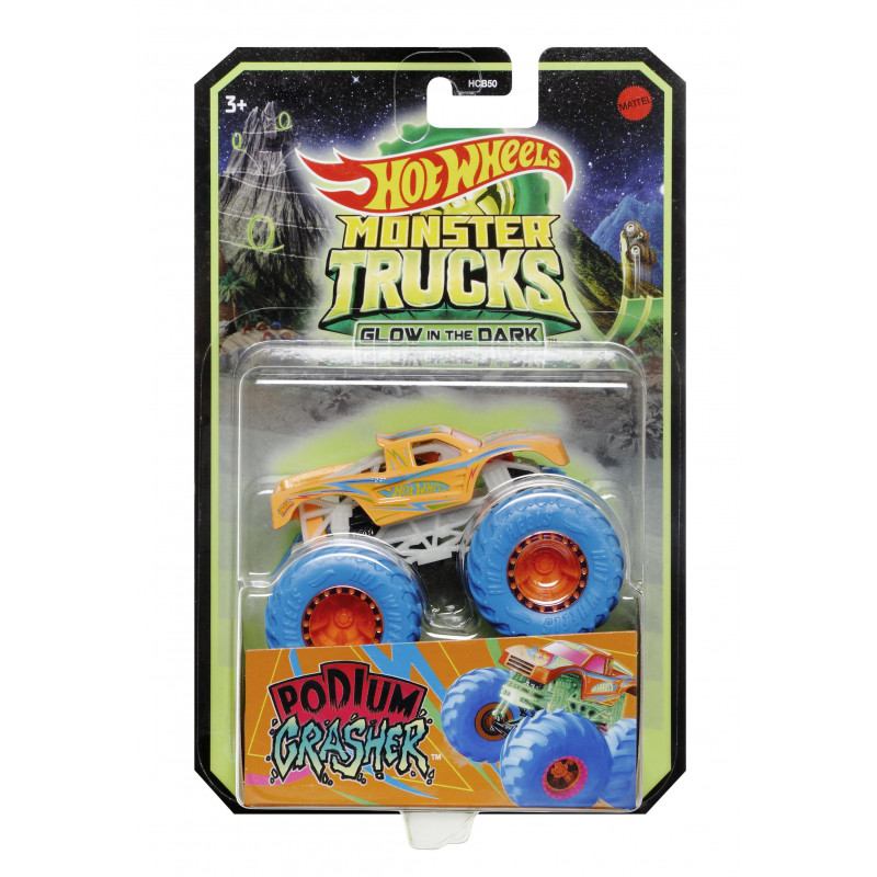 Hot Wheels Οχηματα Monster Trucks Glow-In-The-Dark (HCB50)