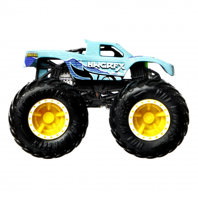 Hot Wheels Monster Trucks Οχήματα Χρωμοκεραυνοί- 4 Σχέδια (HGX06)