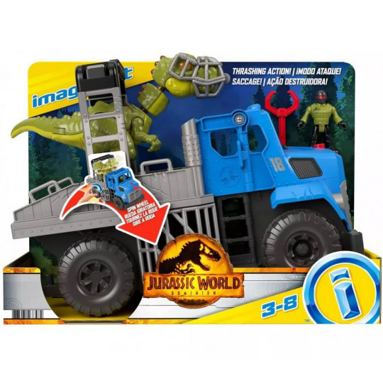 Fisher Price Imaginext-Jurassic World 3 Νταλίκα Απόδρασης (GVV50)