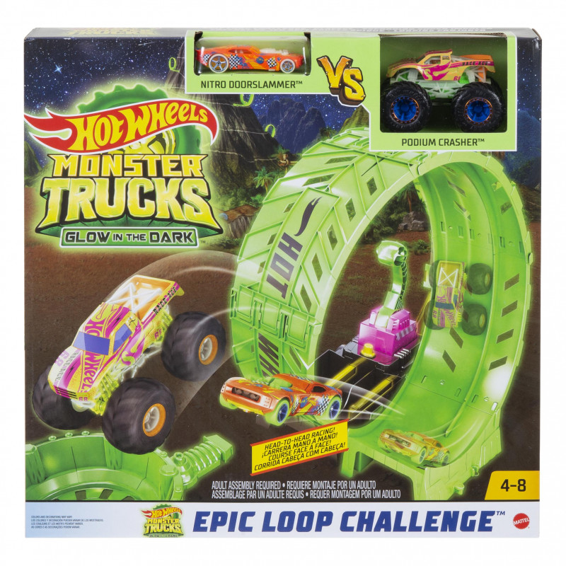 Hot Wheels Monster Trucks Super Loup Glow-in (HBN02)