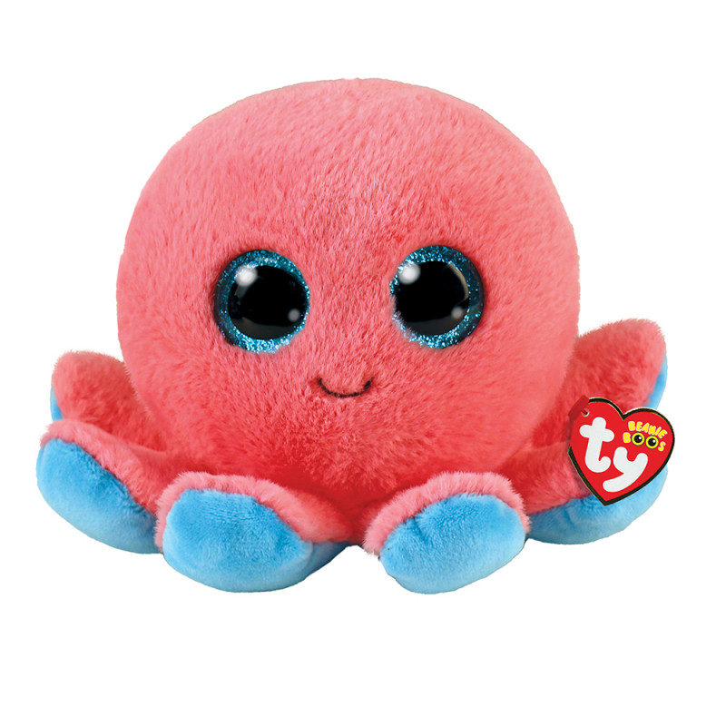 TY Beanie Boos Sheldon Plush Octopus Coral 15cm (1607-36390)