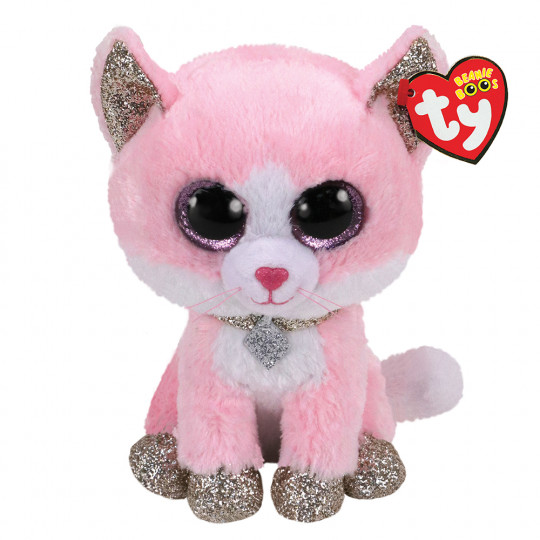 TY Beanie Boos Fiona Plush Kitty Pink 23cm (1607-36489)