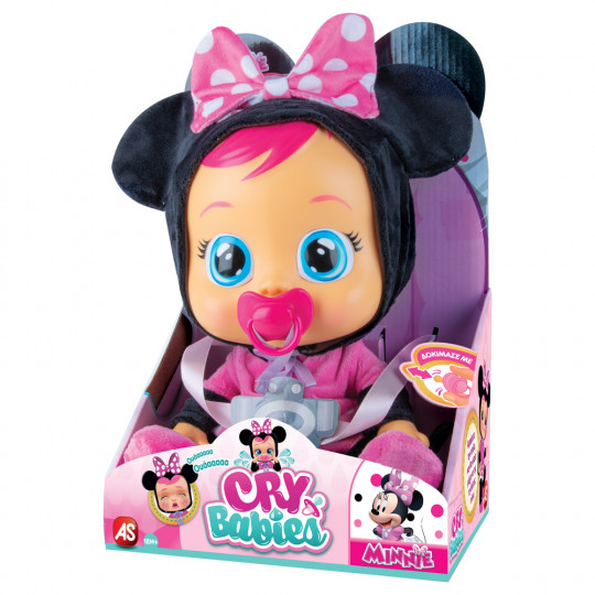 Cry Babies Disney Minnie - Interactive Baby Doll Mouse Cries Real Tears (4104-97865)