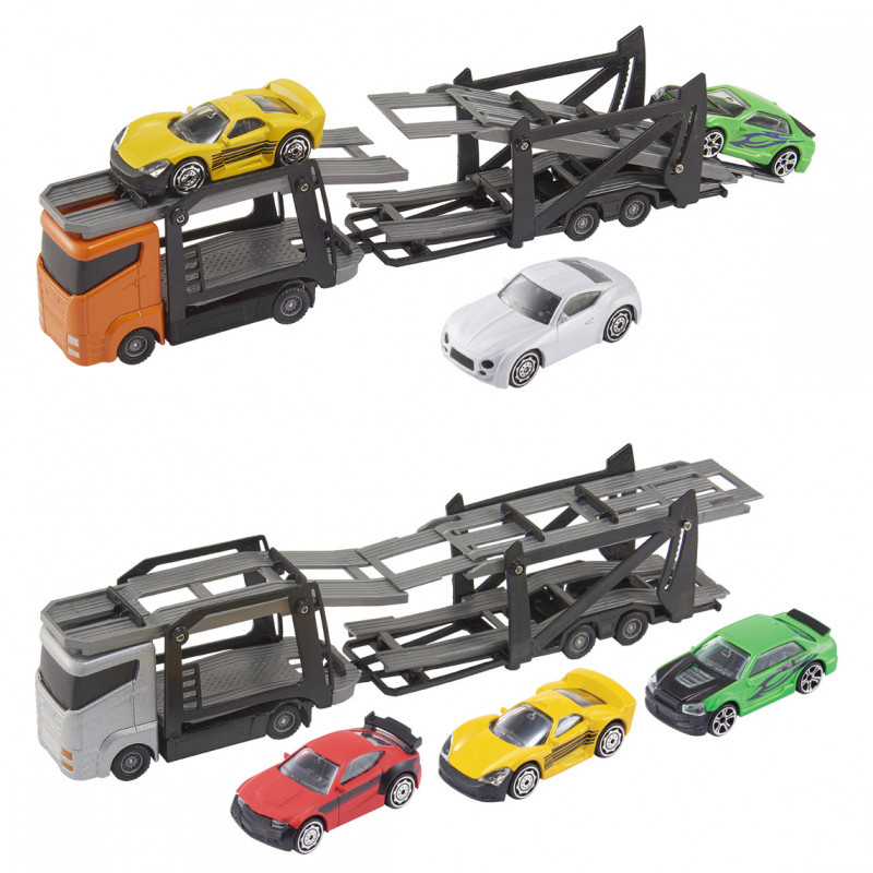 Teamsterz Car Transporter with Die-Cast Cars For Ages 3+ (7535-73621)