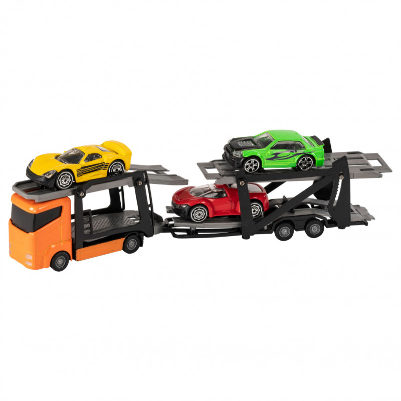 Teamsterz Car Transporter with Die-Cast Cars For Ages 3+ (7535-73621)