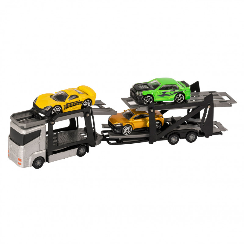 Teamsterz Car Transporter with Die-Cast Cars For Ages 3+ (7535-73621)