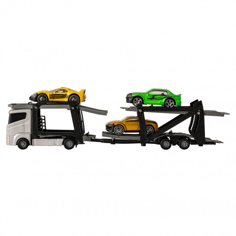 Teamsterz Car Transporter with Die-Cast Cars For Ages 3+ (7535-73621)