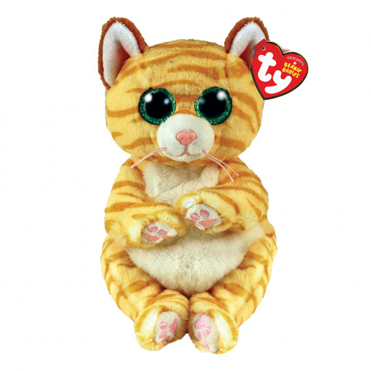 TY Beannie Bellies Mango Plush Kitty Gold 15cm (1607-40550)