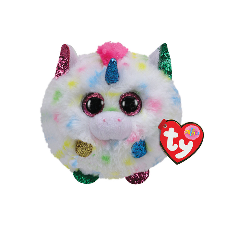 TY Beannie Balls Harmonie Plush Unicorn White (1607-42512)