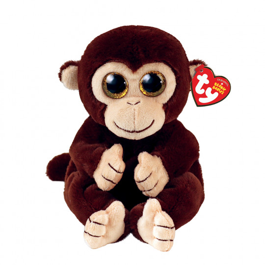 TY Beannie Bellies Matteo Plush Monkey Brown 15cm (1607-40541)