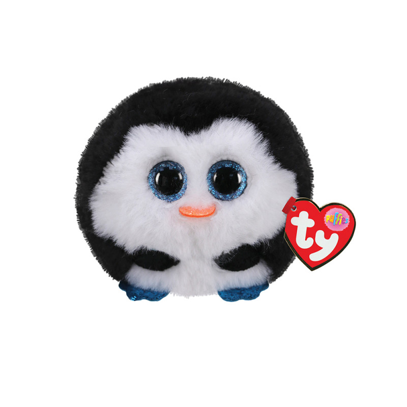 TY Beannie Balls Waddles Plush Penguin White And Black (1607-42510)