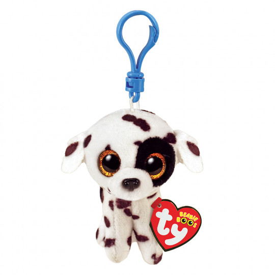 TY Beanie Boos Luther Χνουδωτό Κλιπ Σκυλάκι Δαλματίας Λευκό Και Μαύρο 8.5εκ (1607-35254)