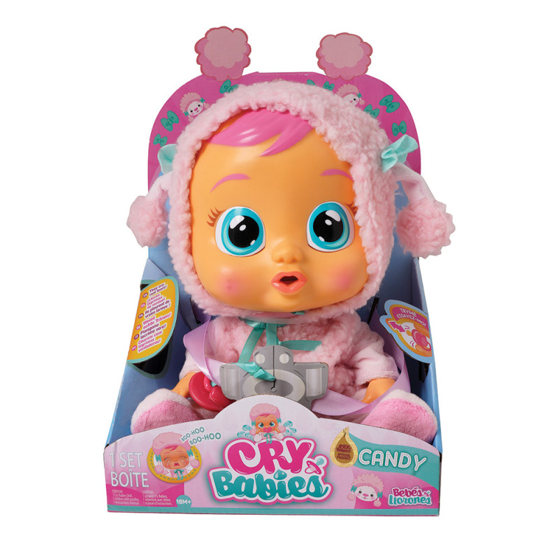 Cry Babies Candy - Interactive Baby Doll Poodle Cries Real Tears(4104-93751)