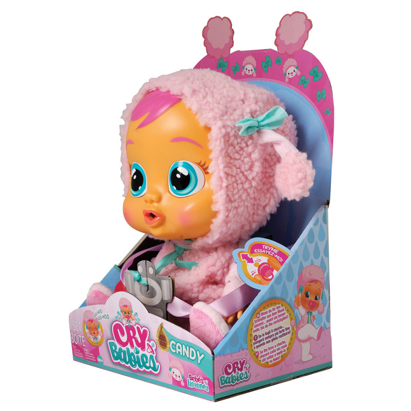 Cry Babies Candy - Interactive Baby Doll Poodle Cries Real Tears(4104-93751)