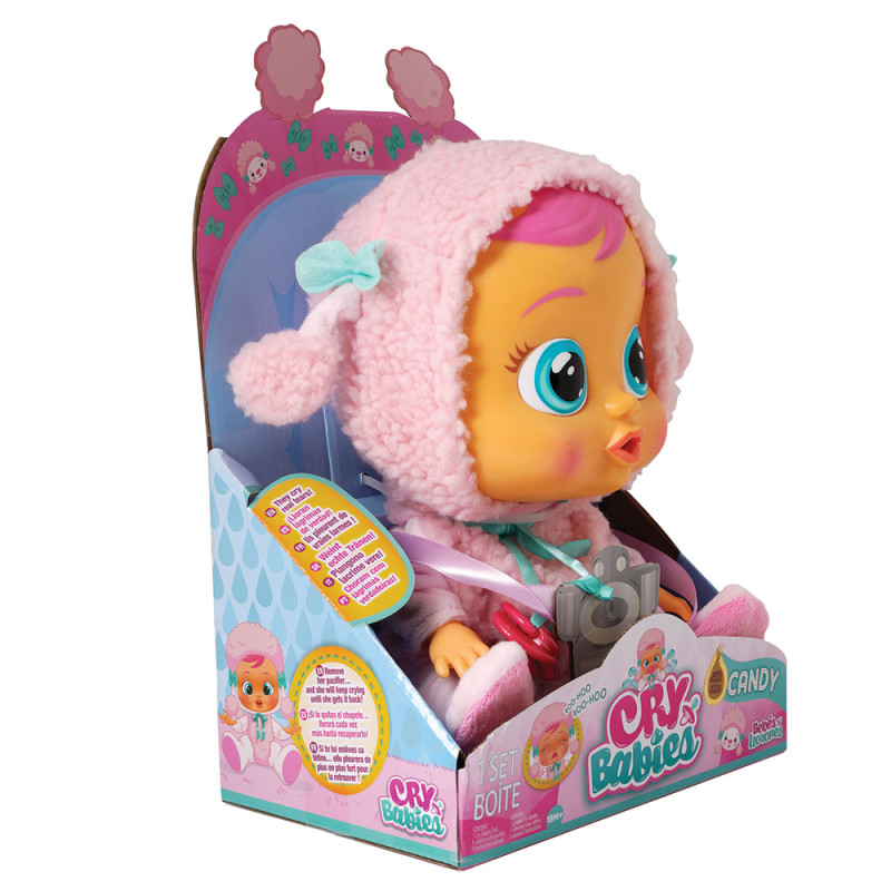 Cry Babies Candy - Interactive Baby Doll Poodle Cries Real Tears(4104-93751)