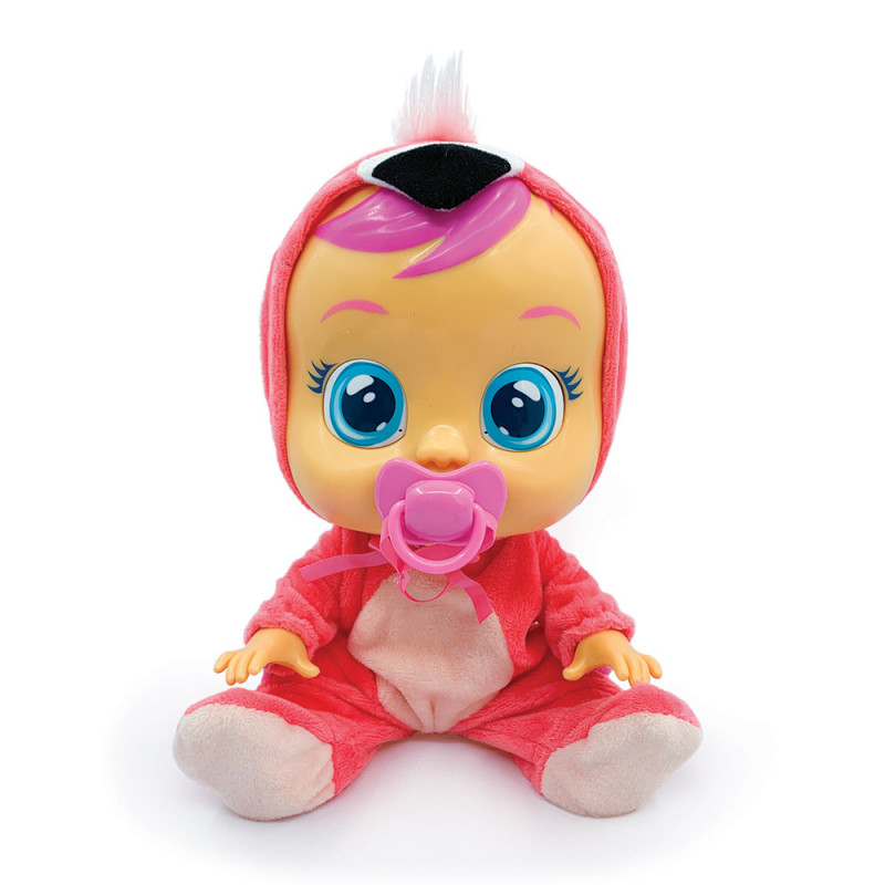 Cry Babies Fancy - Interactive Baby Doll Flamingo Cries Real Tears(4104-97056)