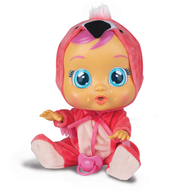 Cry Babies Fancy - Interactive Baby Doll Flamingo Cries Real Tears(4104-97056)