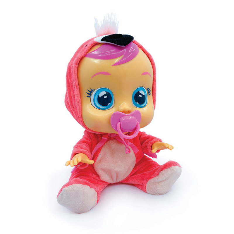 Cry Babies Fancy - Interactive Baby Doll Flamingo Cries Real Tears(4104-97056)