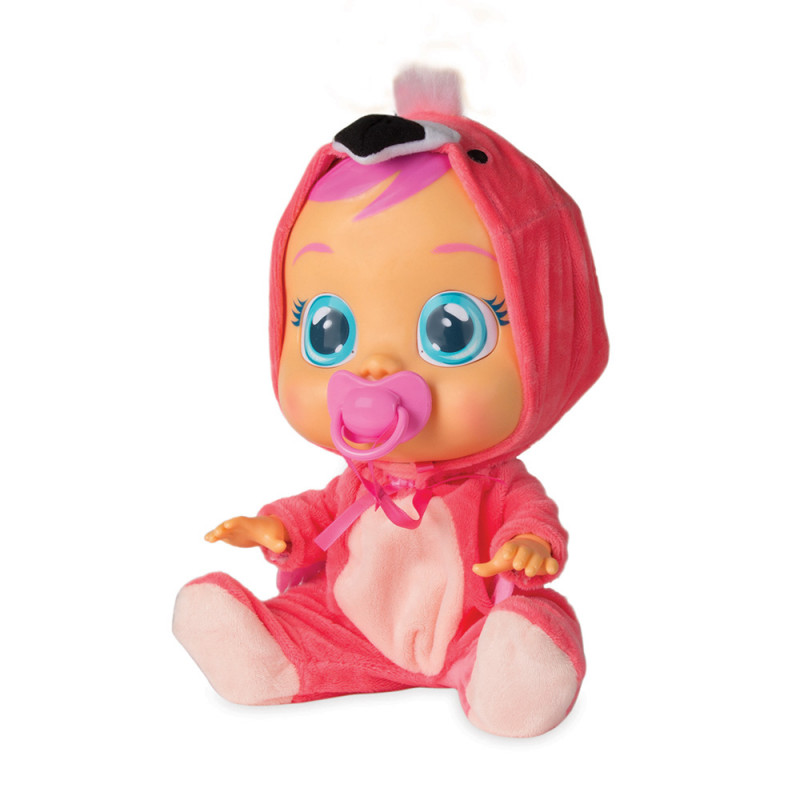 Cry Babies Fancy - Interactive Baby Doll Flamingo Cries Real Tears(4104-97056)