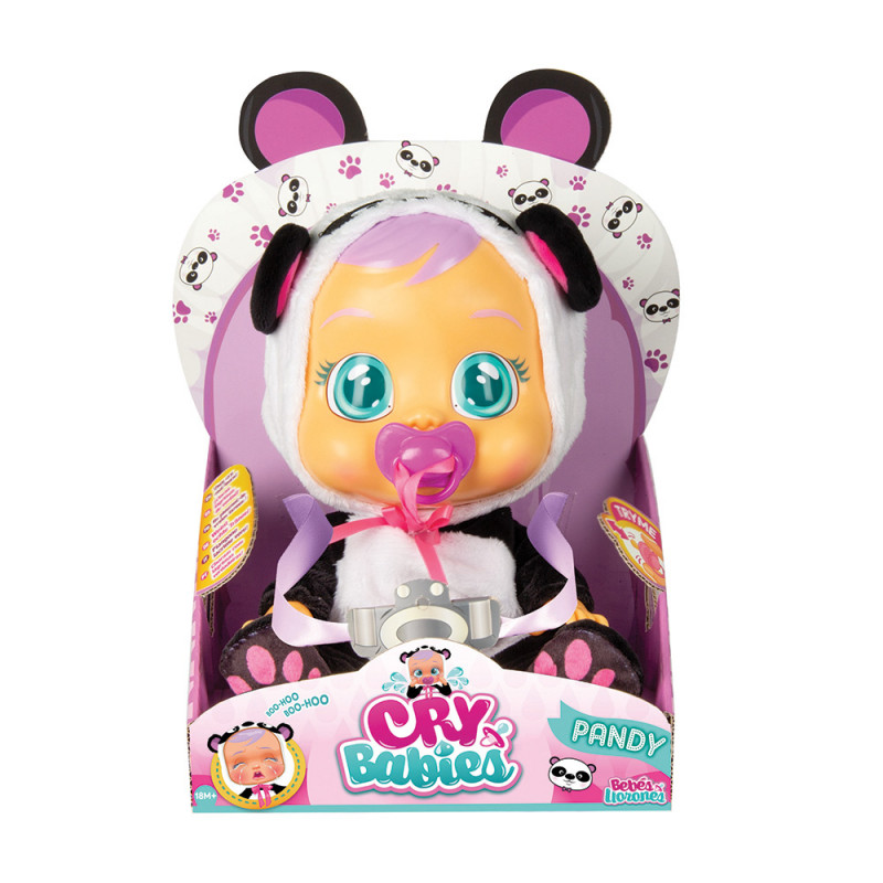 Cry Babies Pandy - Interactive Baby Doll Panda Cries Real Tears(4104-98213)