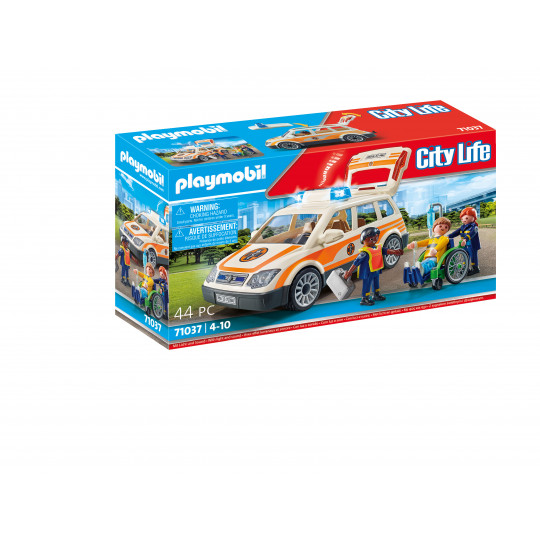 Playmobil Όχημα Πρώτων Βοηθειών με διασώστες (71037)