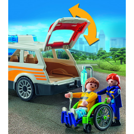 Playmobil Όχημα Πρώτων Βοηθειών με διασώστες (71037)