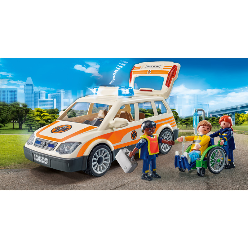 Playmobil Όχημα Πρώτων Βοηθειών με διασώστες (71037)