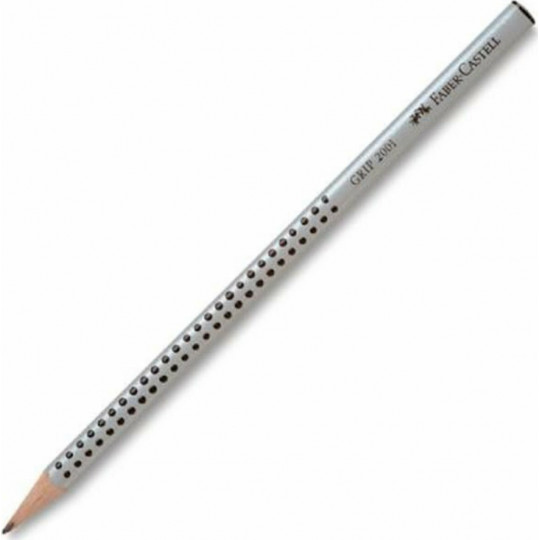 Faber Castell Grip 2001 Pencil B Silver (117001)