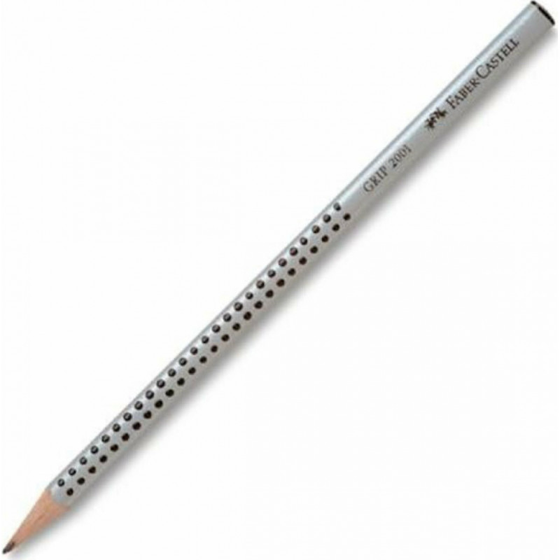 Faber Castell Grip 2001 Pencil B Silver (117001)